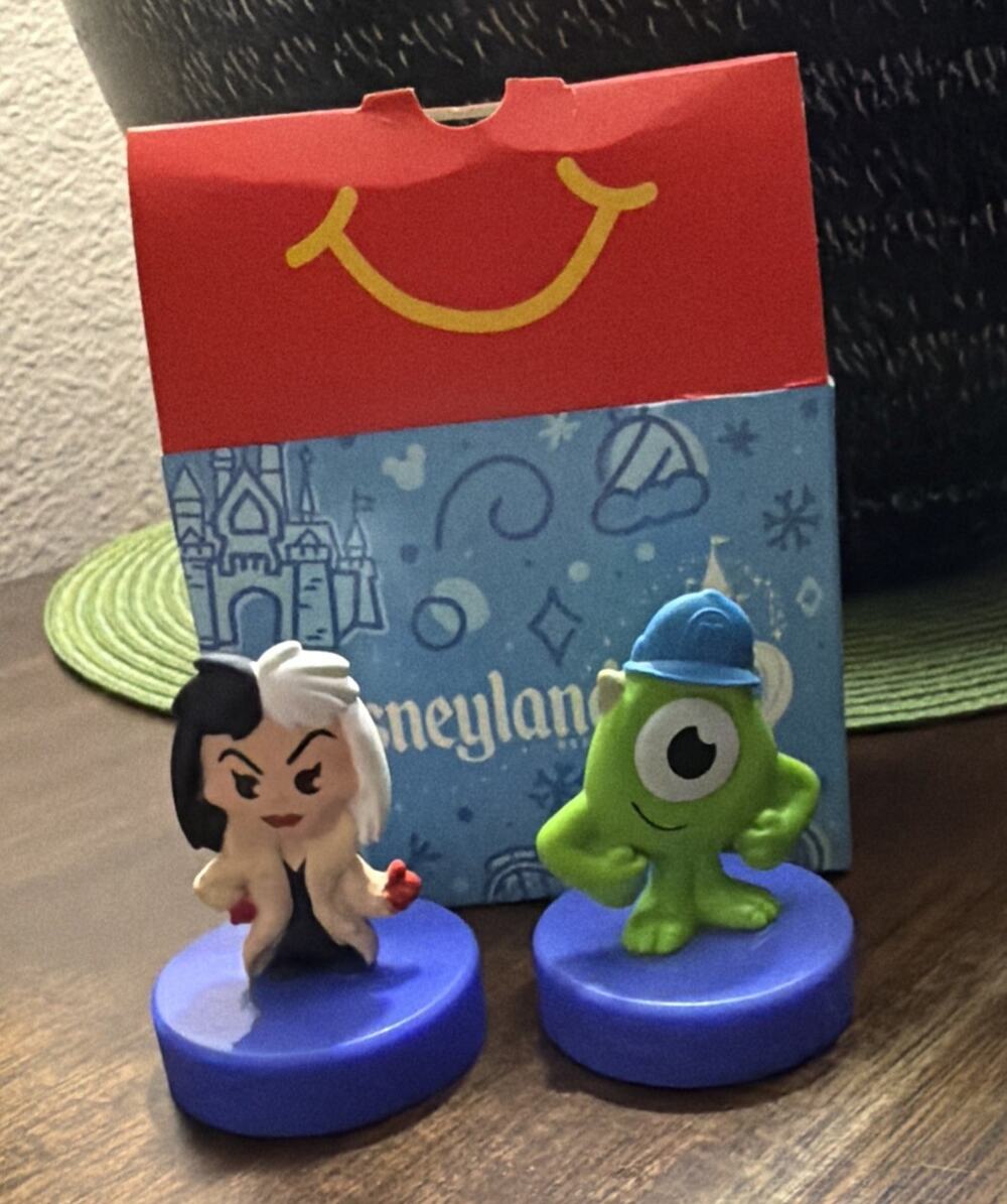 Disneyland 70th Ann. McDonald’s Happy Meal 2025 #23 - Mike Wazowski + Cruella